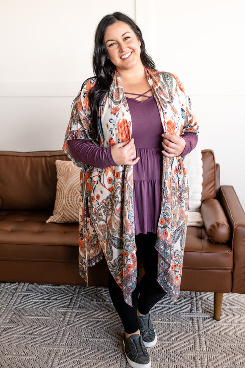 Lost In Emotion Kimono In Bohemian Kaleidoscope