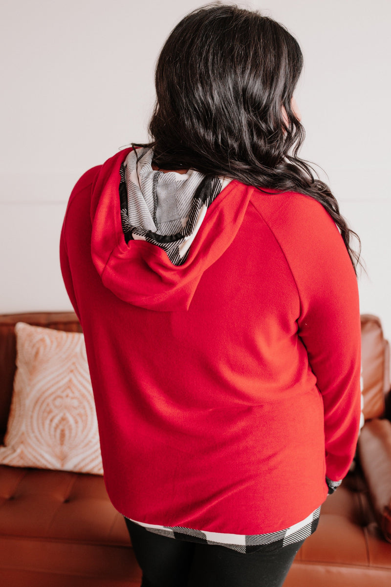 Double Feature Hoodie In Christmas Red