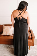 Take A Shine To You Maxi Dress In Midnight Shimmer
