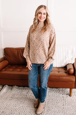 Top Marks Speckled Sweater In Mountain Sunset