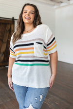 Derby Nights Retro Striped Top