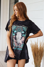 Desert Dreamer Acid Was Graphic T Dress