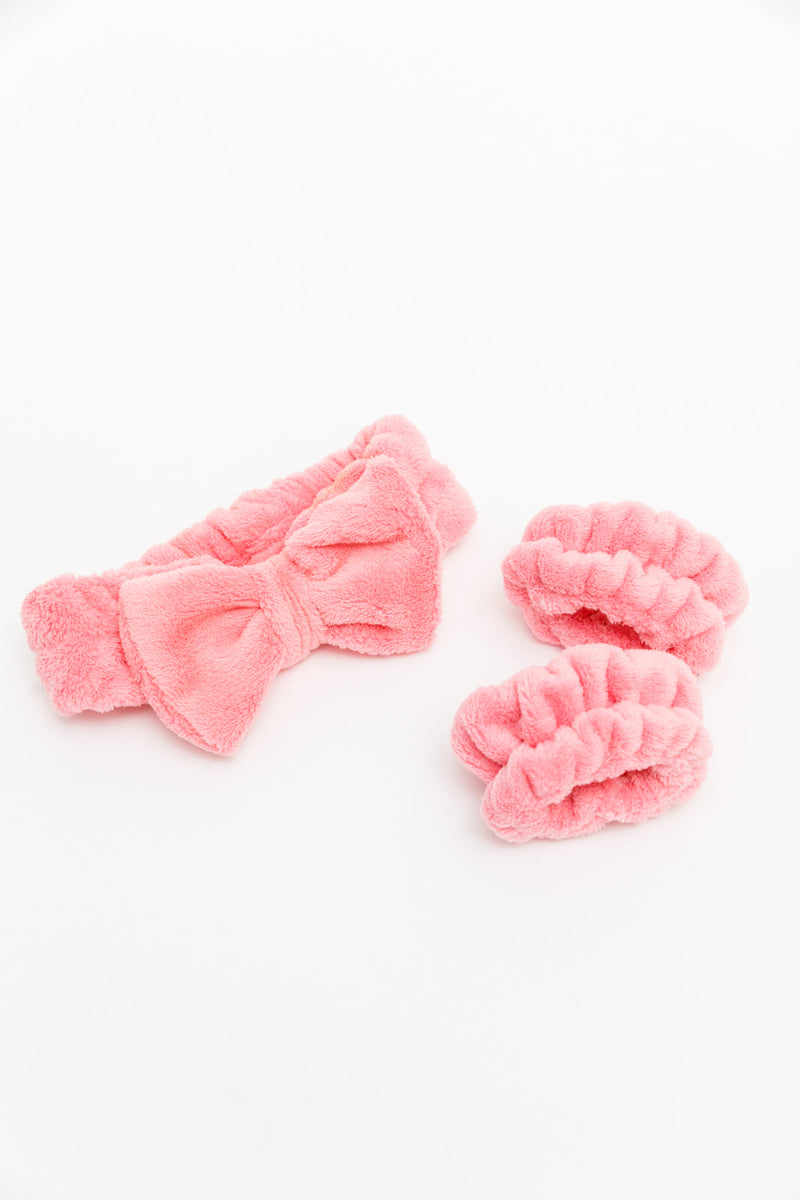 Effortless Days Stretchy Headband & Wristband Set in Watermelon LD23