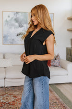 Elevate Everyday Blouse in Black BF35