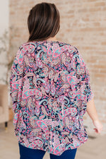 Essentially You Top in Pink Paisley