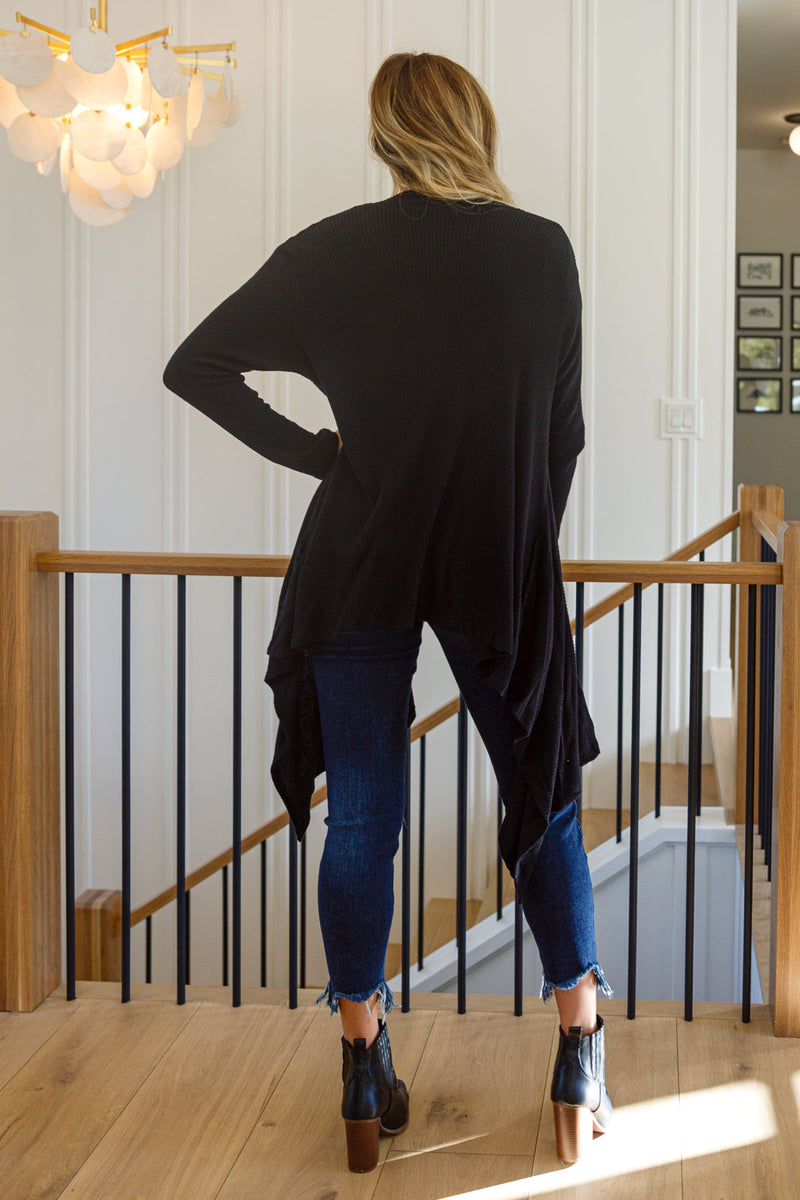 Ever Soft Cascade Cardigan With Pockets In Black Winter22