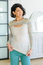 Evidently Extra Peekaboo Cut Out Top LD23