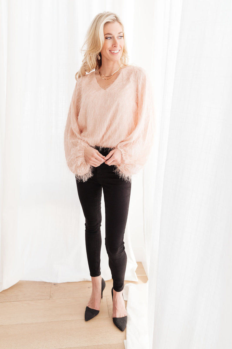 Express Yourself Top in Peach Winter22