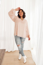 Express Yourself Top in Peach Winter22