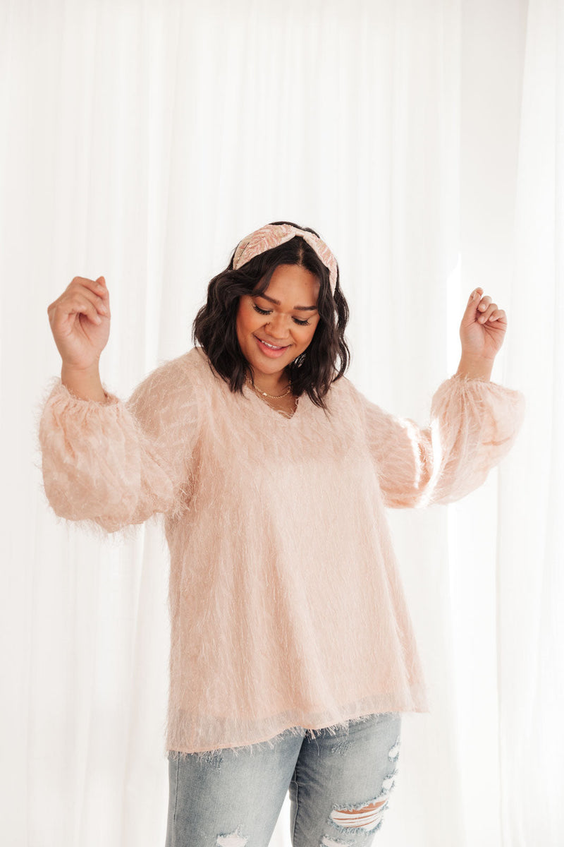 Express Yourself Top in Peach Winter22