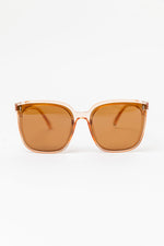 Eye On You Sunglasses in Coral Brown