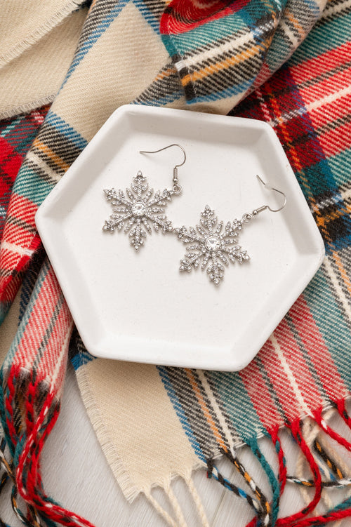 Falling Snowflake Earrings