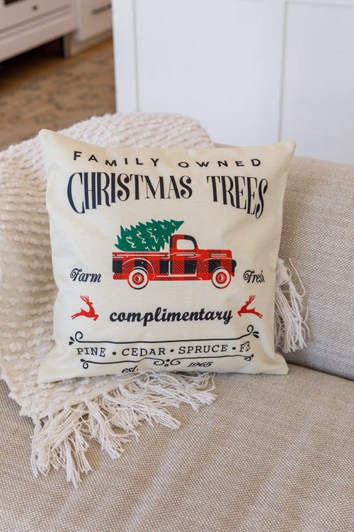 Farm Fresh Christmas Trees Pillow Case Winter22