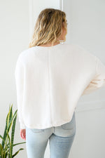 Fuzzy Cuddles Sweater in Off White BF35