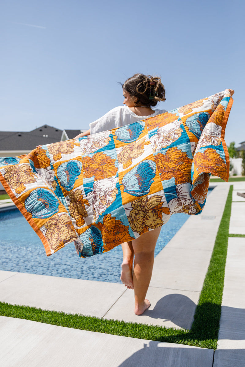 Quilted beach deals towel