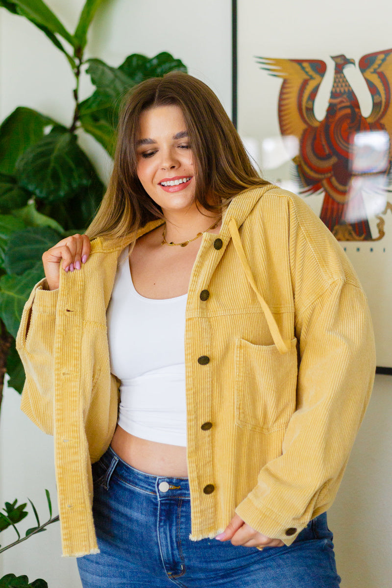 Give Me More Corduroy Jacket in Honey LD23
