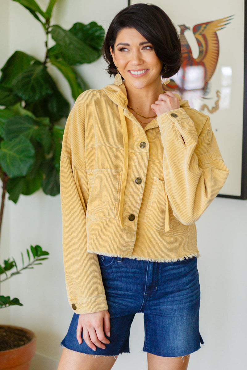 Yellow corduroy sale jacket womens