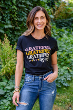 Grateful Heart Graphic T-Shirt In Black Winter22