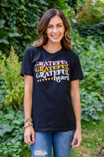 Grateful Heart Graphic T-Shirt In Black Winter22