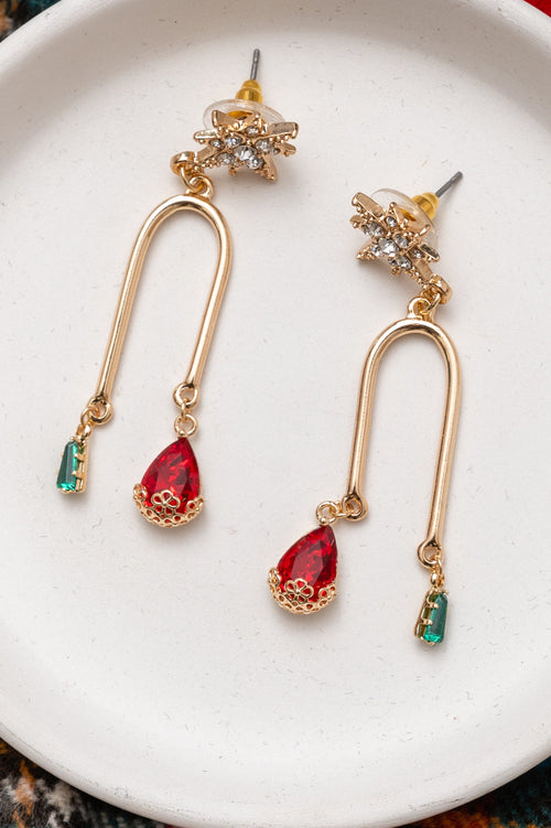 Holiday Star Drop Earrings