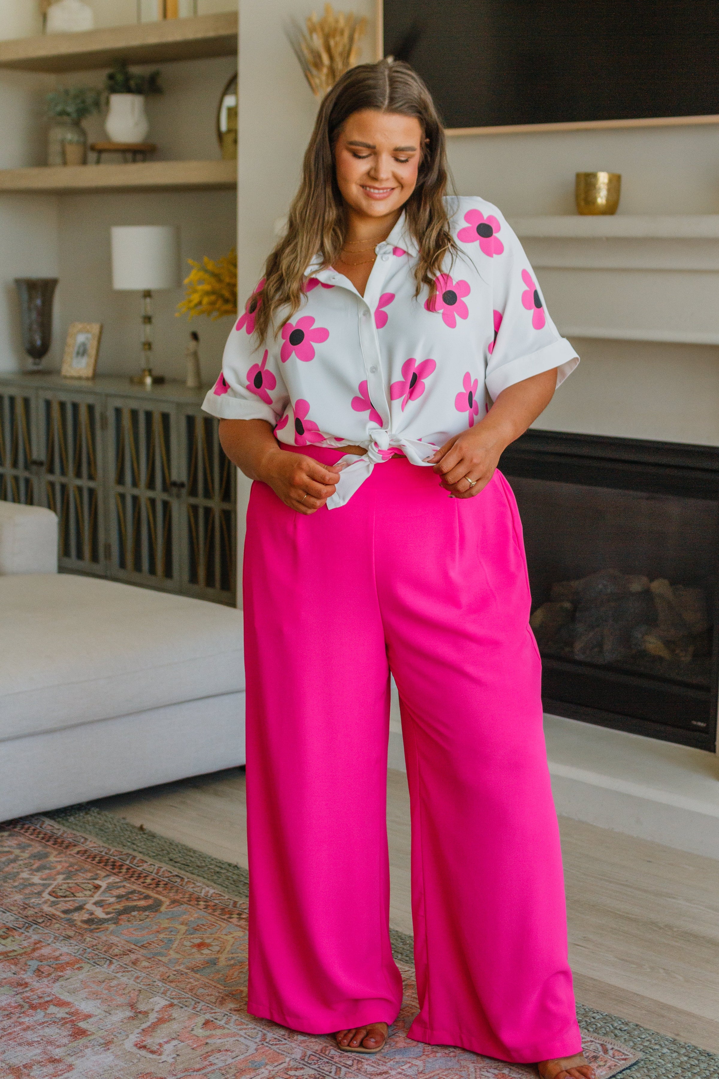 I Love These High Rise Wide Leg Pants in Hot Pink – Iris & Rainbow Boutique