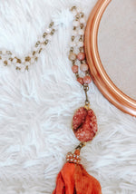 #H577 Golden Boho Beaded Necklace