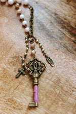 #H591 The Cross of Heavenly Keys Necklace