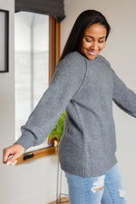 In Depth Crewneck Sweater in Charcoal BF35