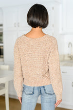 Irish Coffee Knitted Crop V Neck Sweater BF35