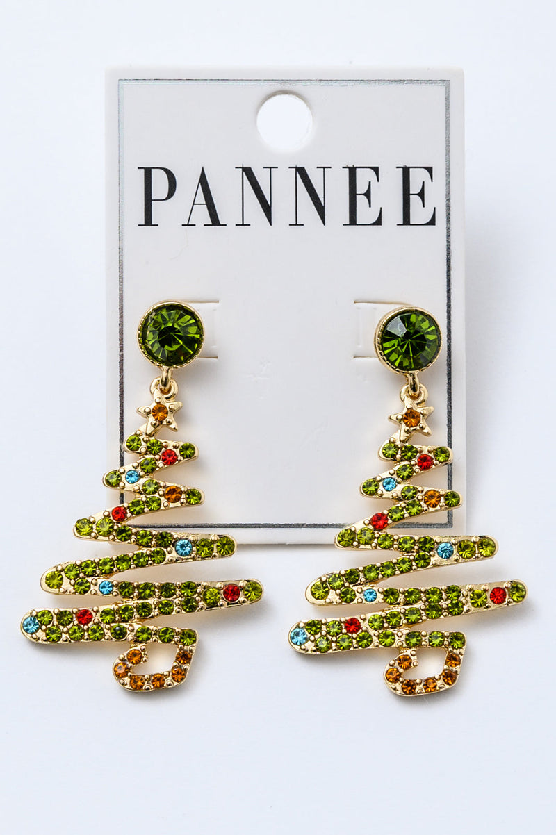 Jazz It Up Christmas Tree Earrings