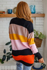 Let Today Be A Good Day Striped Cardigan