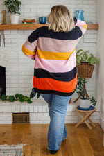 Let Today Be A Good Day Striped Cardigan