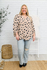 Lovely Days Long Sleeve Blouse in Beige