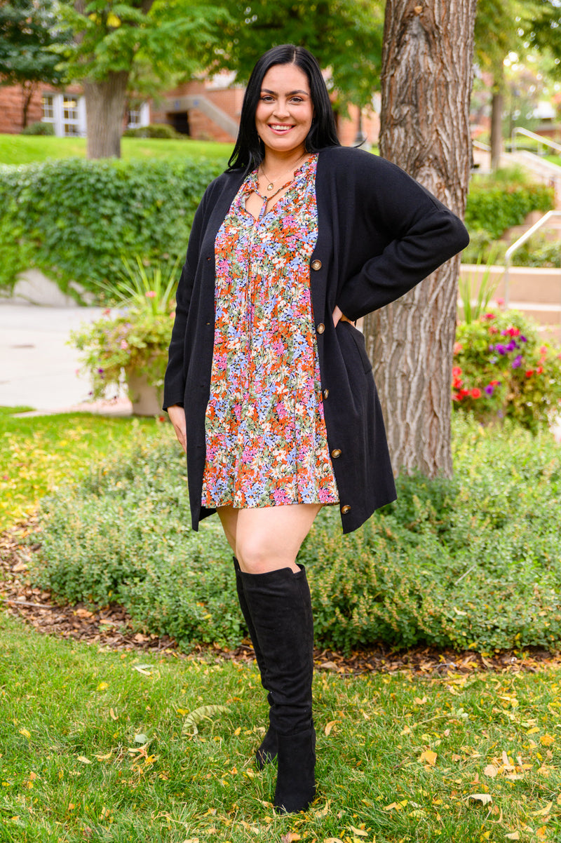 plus size dress with knee high boots