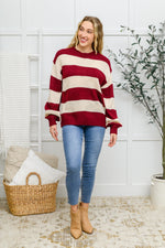 Lucky Strike Top In Burgundy LD23