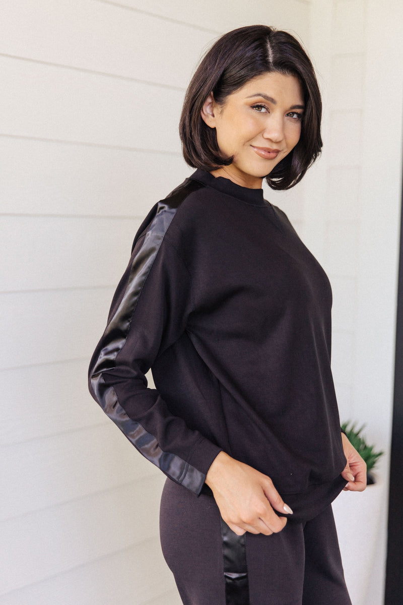 Lysa Satin Stripe Pullover