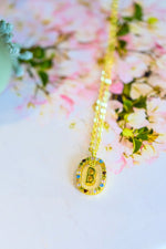 Mi Amor Gold Dipped Initial Necklace LD23