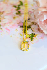 Mi Amor Gold Dipped Initial Necklace LD23