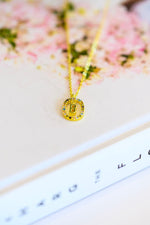 Mi Amor Gold Dipped Initial Necklace LD23