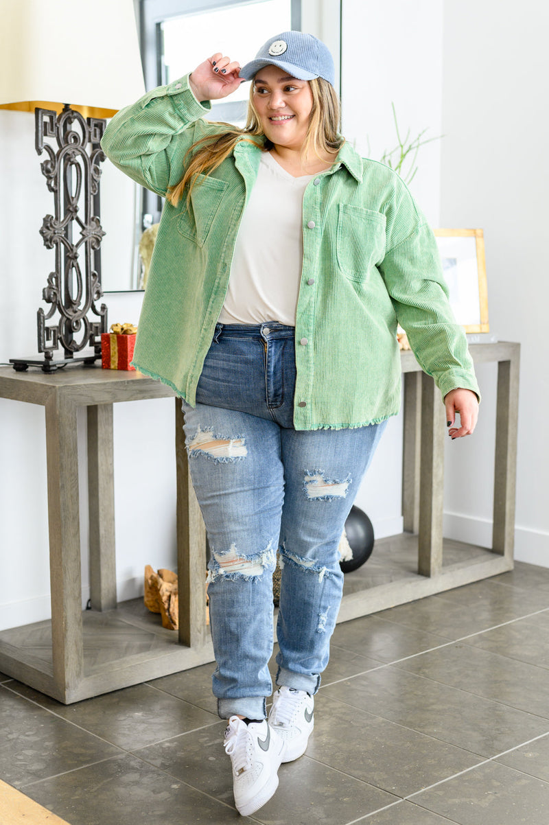 More Like You Corduroy Button Up Jacket LD23
