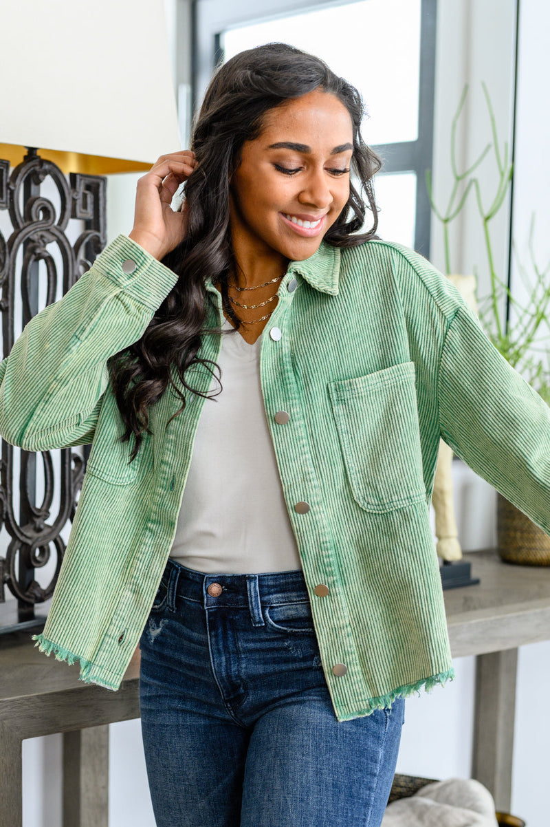 More Like You Corduroy Button Up Jacket LD23