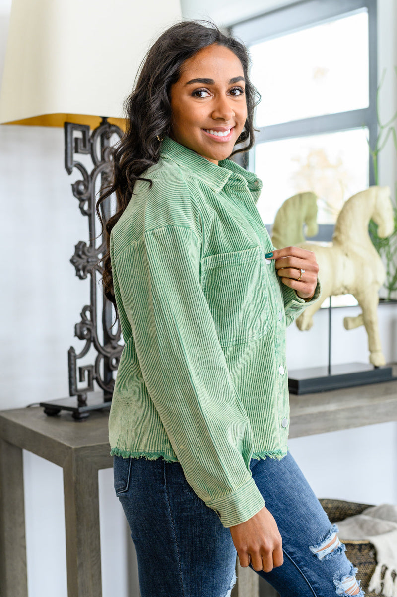 More Like You Corduroy Button Up Jacket LD23