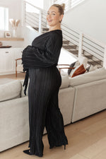 Night Out Plisse Jumpsuit