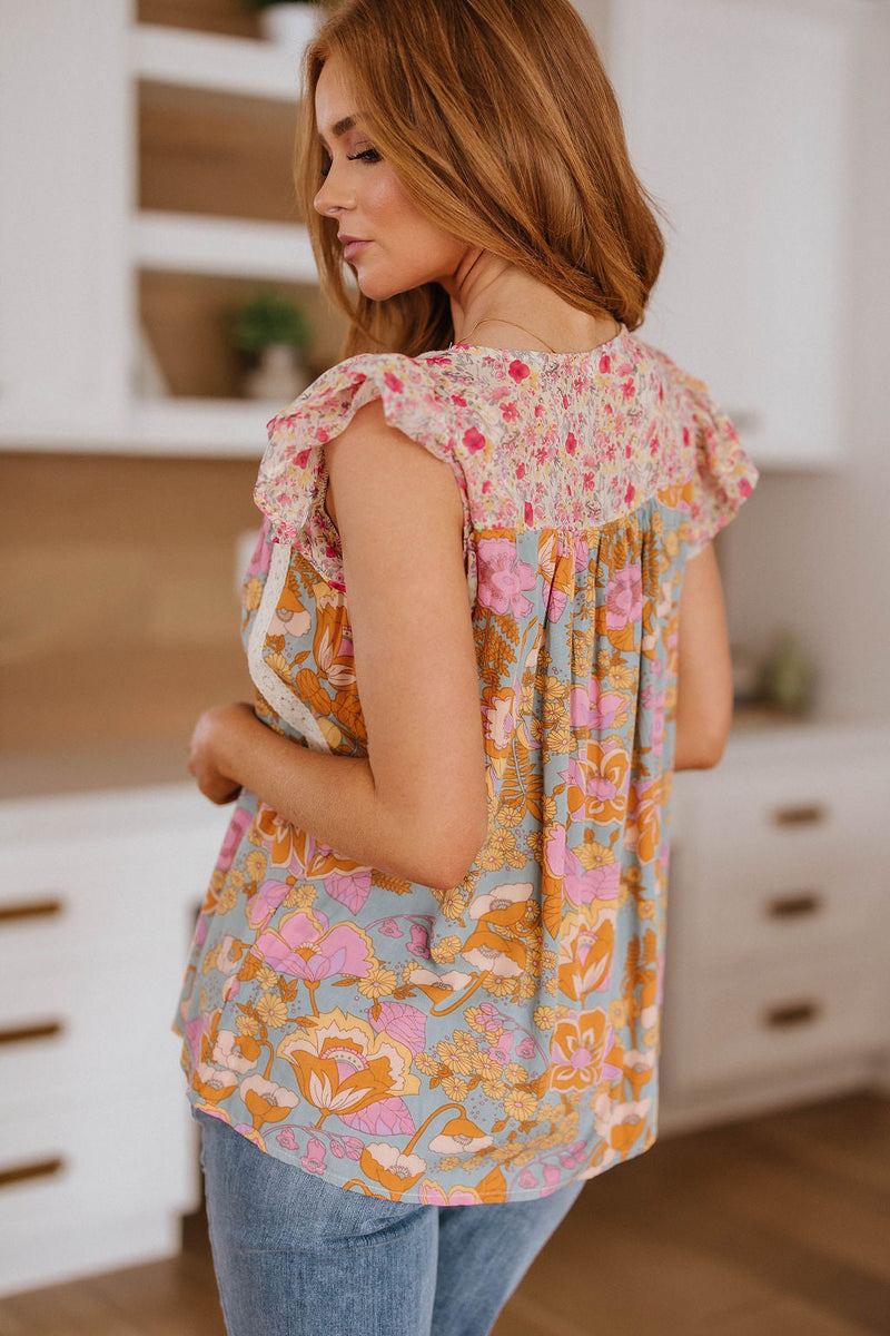 Not So Serious Floral Blouse