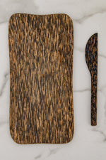 Palm Wood Cheese Board And Knife Set BF65