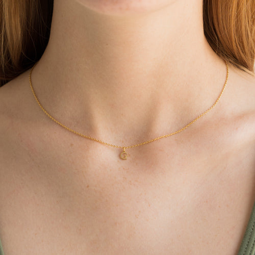 Dainty Love Initial Necklace