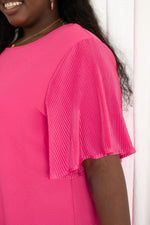 Pink and Perfect Ruffle Sleeve Top