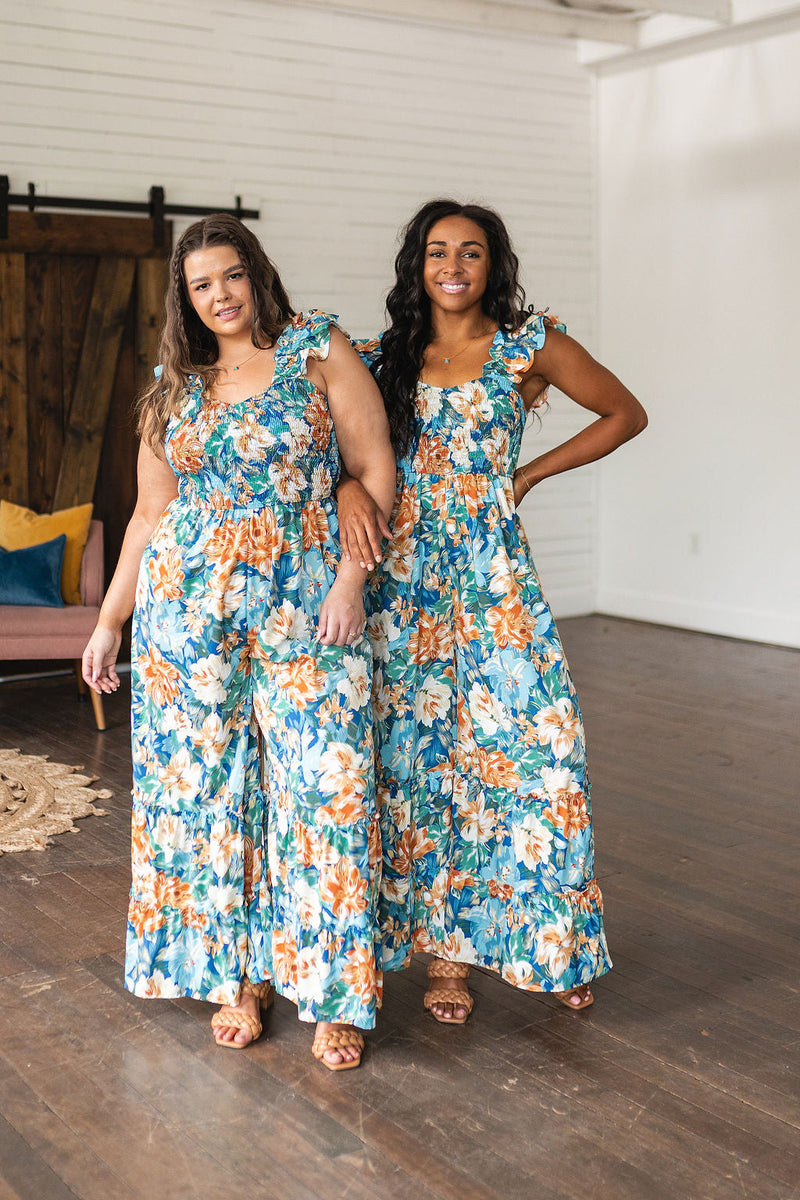 Pretty Please Floral Jumpsuit – Iris & Rainbow Boutique