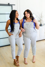 Railroad Stripe Overalls AVE30