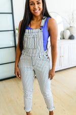 Railroad Stripe Overalls AVE30